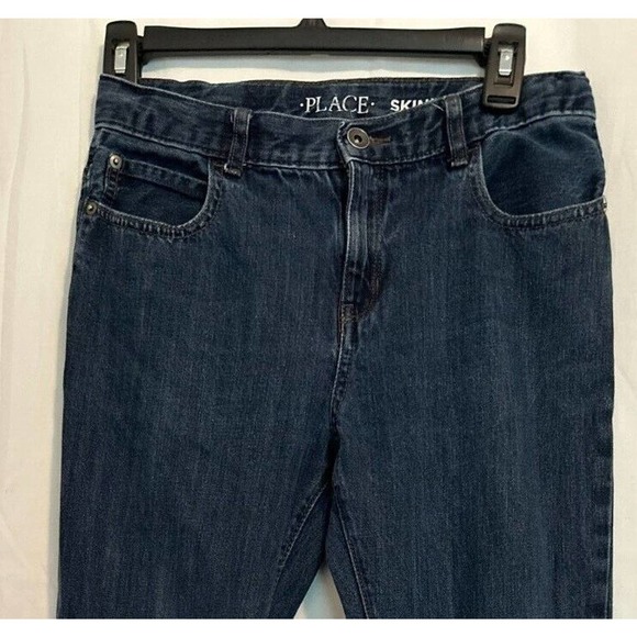 THE CHILDRENS PLACE- Skinny Jeans - size 14- dark blue denim *NICE - Picture 2 of 9